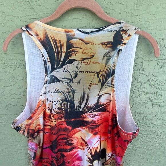 Caché Women's Floral Sequin Sleeveless Tank Top Multicolor Size L - Picture 6 of 8